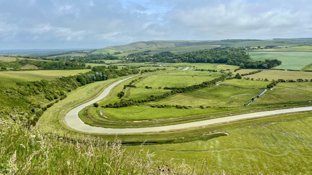 View inland from High & Over on the Sussex Downs.