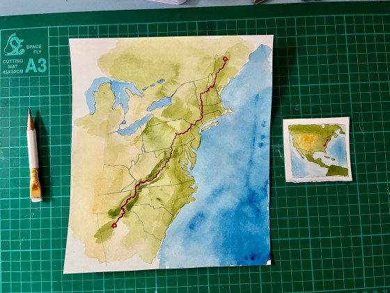 Painted maps