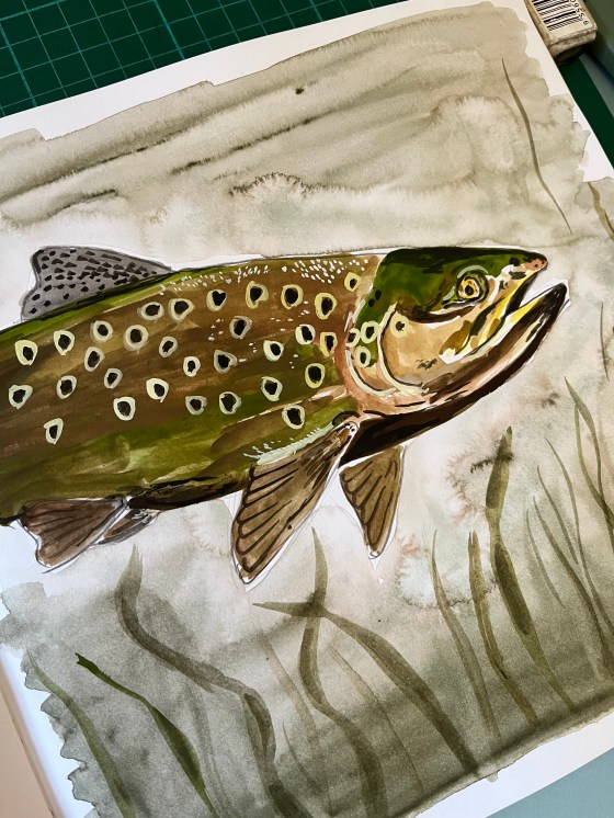 painting of a fish