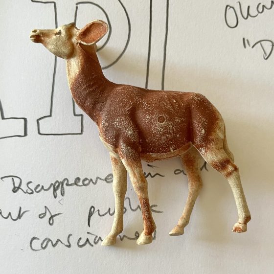 small plastic okapi figure